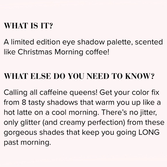 Too Faced Christmas Coffee Bite Sized Eye Shadow Palette - Picture 5 of 13